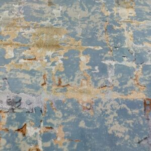 Skyline Frost Duel View Rug - Light Blue Abstract with Shimmery Accents