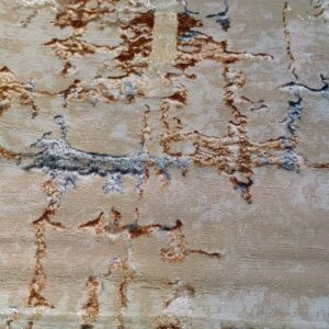 Desert Gold Luxe Duel-View Rug – Sandy Cracks with Metallic Veins