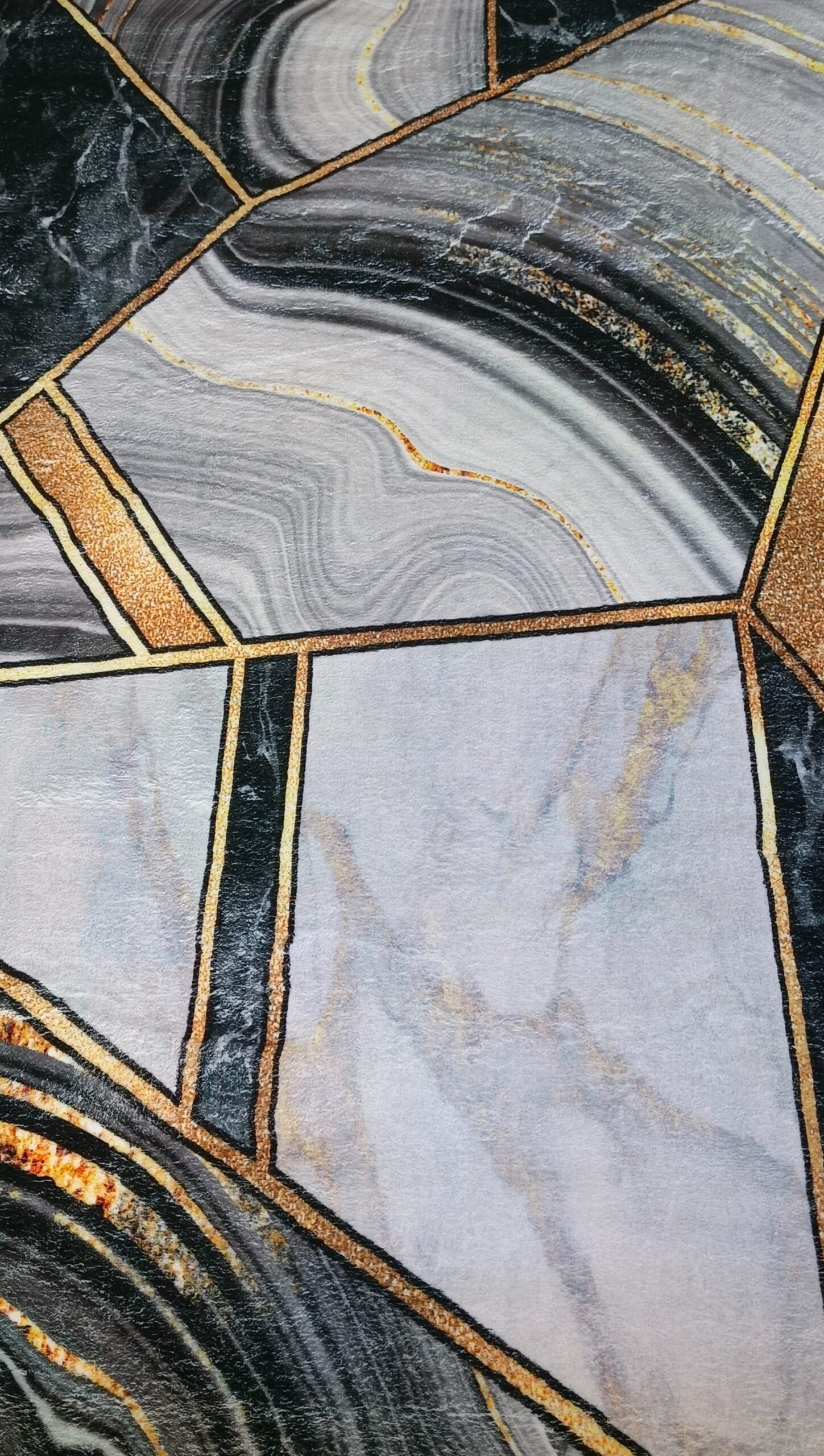 Marble Veins - Luxe Patterned Rug