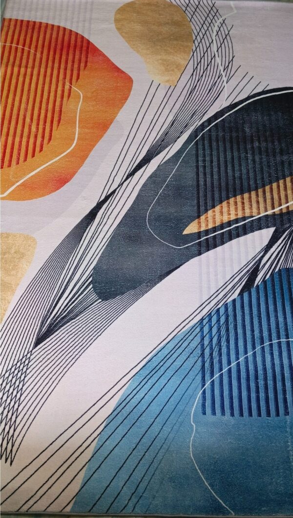 Wavescape - Abstract Rug in Ocean Tones