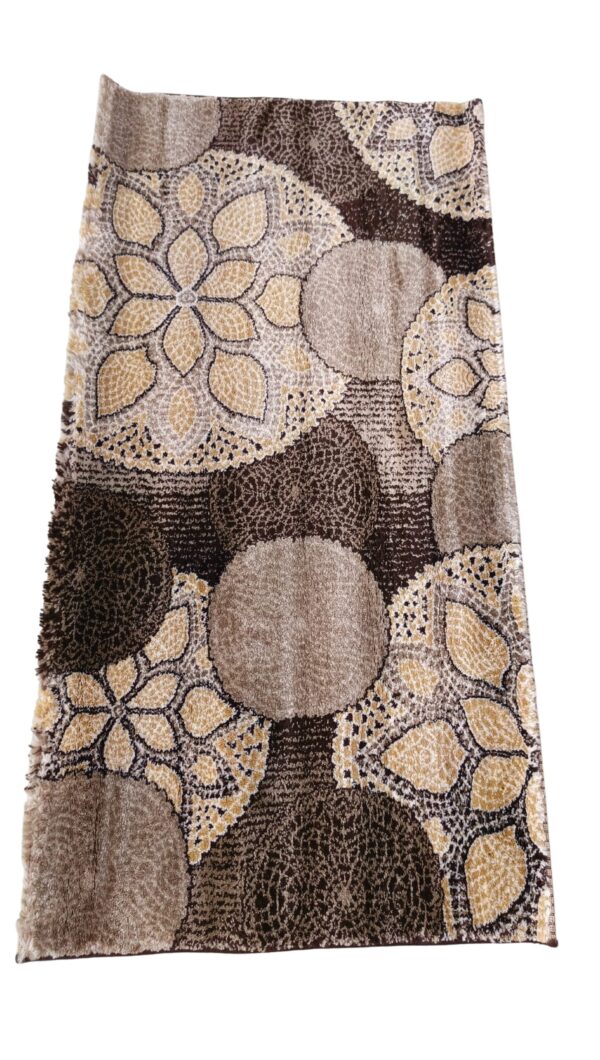Topkapi Premium Turkish Rug for Living Room, Elegant Bed Side Runner in Luxe Brwon