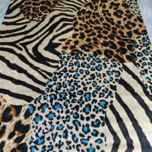Savannah Wild – 6x9 Ft Animal Print Rug in Leopard, Zebra & Cheetah Mi
