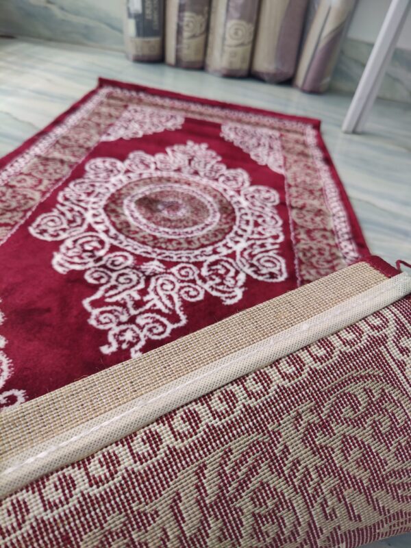 Topkapi Premium Turkish Rug for Living Room, Elegant Bed Side Runner in Classic Red - Image 6