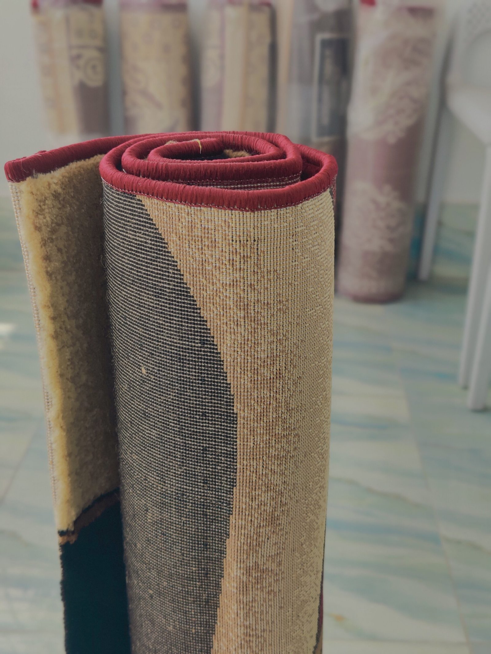 Adnan Luxury Wave Pattern Runner Rug 2.5x5ft – Bold Black, Red & Gold for a Striking Look - Image 5