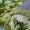 Premium Shaggy Modern Rug for Living Room, Elegant Bed Side Runner in Elegant Green - Image 3