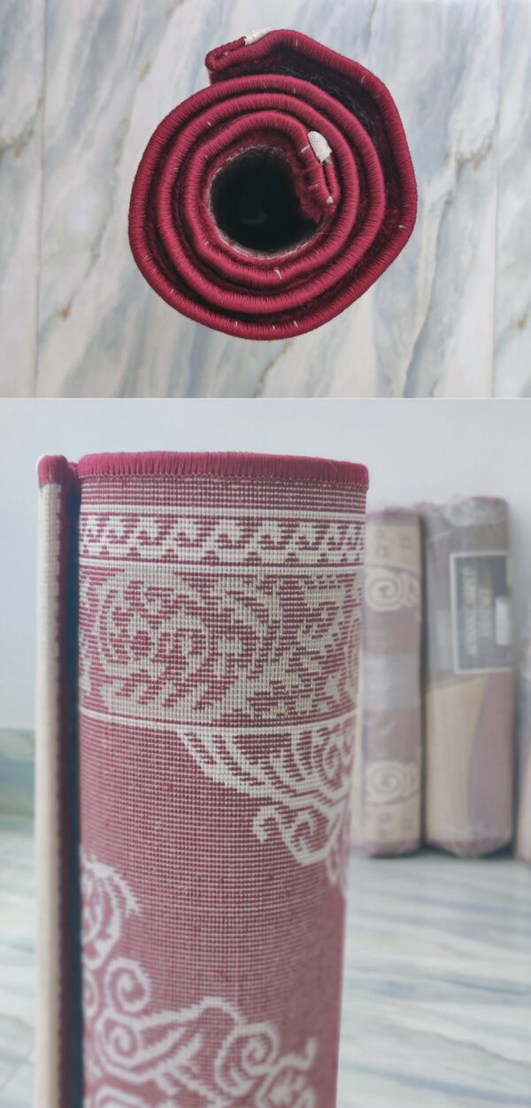 Topkapi Premium Turkish Rug for Living Room, Elegant Bed Side Runner in Classic Red - Image 8