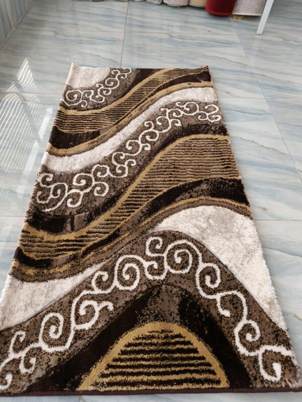 Topkapi Premium Turkish Rug for Living Room, Elegant Bed Side Runner in Classic Brown - Image 2