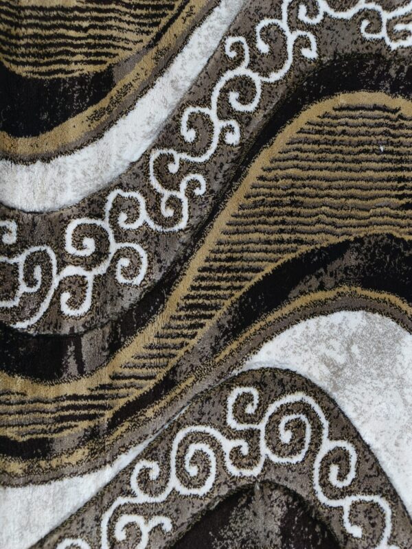 Topkapi Premium Turkish Rug for Living Room, Elegant Bed Side Runner in Classic Brown - Image 3