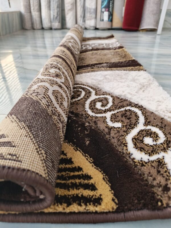 Topkapi Premium Turkish Rug for Living Room, Elegant Bed Side Runner in Classic Brown - Image 5
