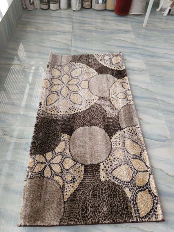 Topkapi Premium Turkish Rug for Living Room, Elegant Bed Side Runner in Luxe Brwon - Image 6