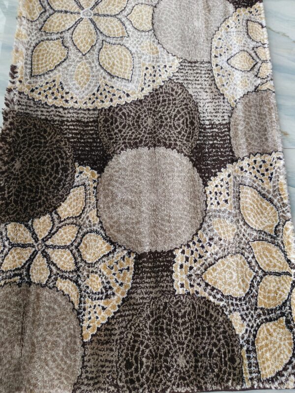 Topkapi Premium Turkish Rug for Living Room, Elegant Bed Side Runner in Luxe Brwon - Image 5