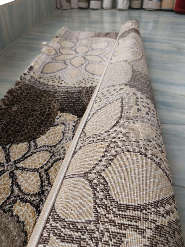 Topkapi Premium Turkish Rug for Living Room, Elegant Bed Side Runner in Luxe Brwon - Image 3