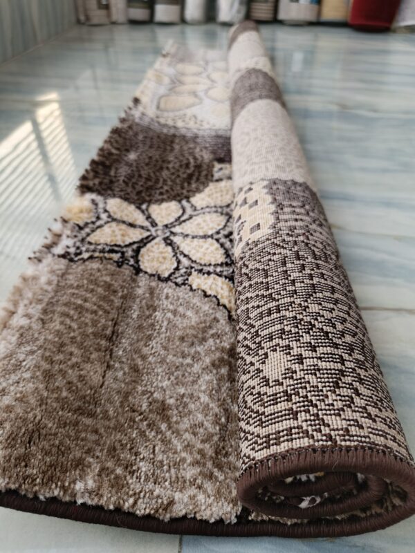 Topkapi Premium Turkish Rug for Living Room, Elegant Bed Side Runner in Luxe Brwon - Image 2
