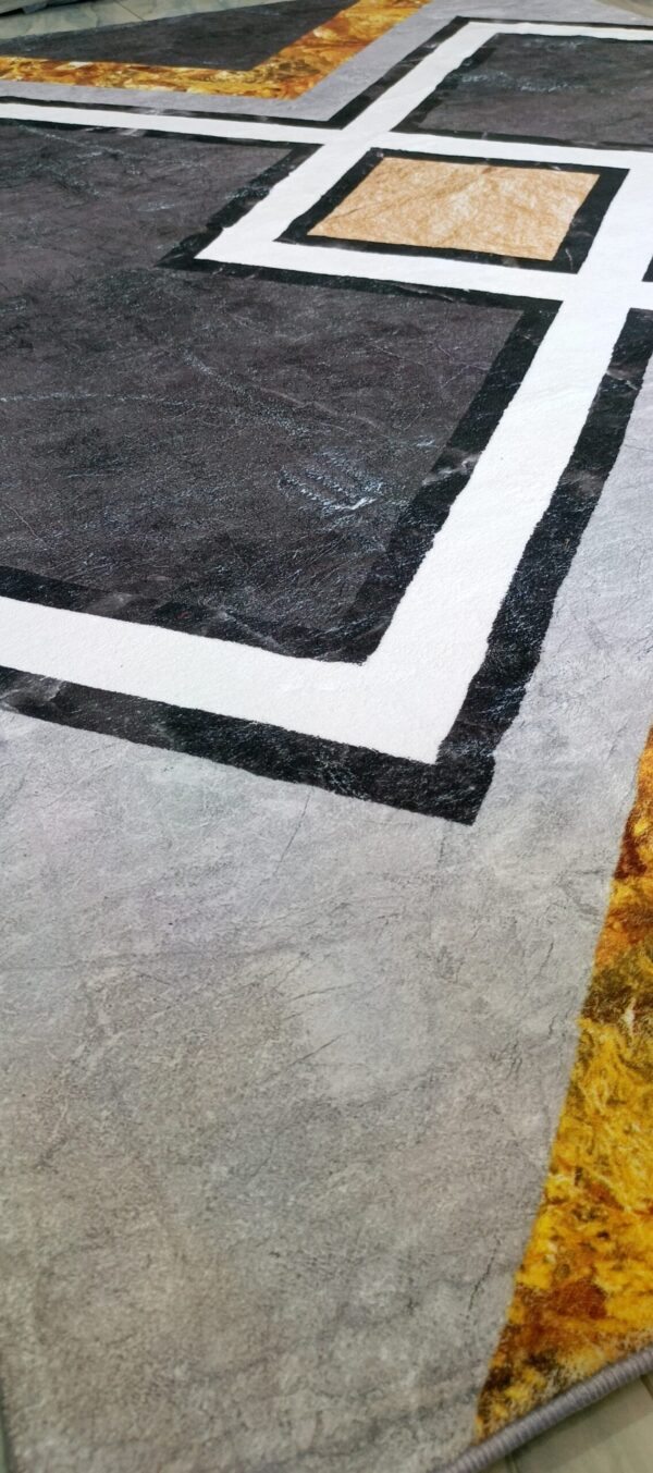Golden Crossroads - Modern Geometric Rug - Image 5