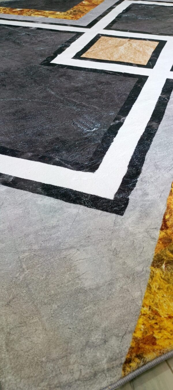 Golden Crossroads - Modern Geometric Rug - Image 6