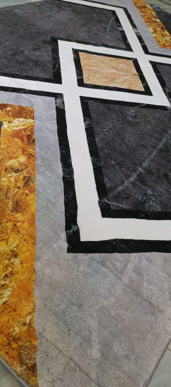 Golden Crossroads - Modern Geometric Rug - Image 8