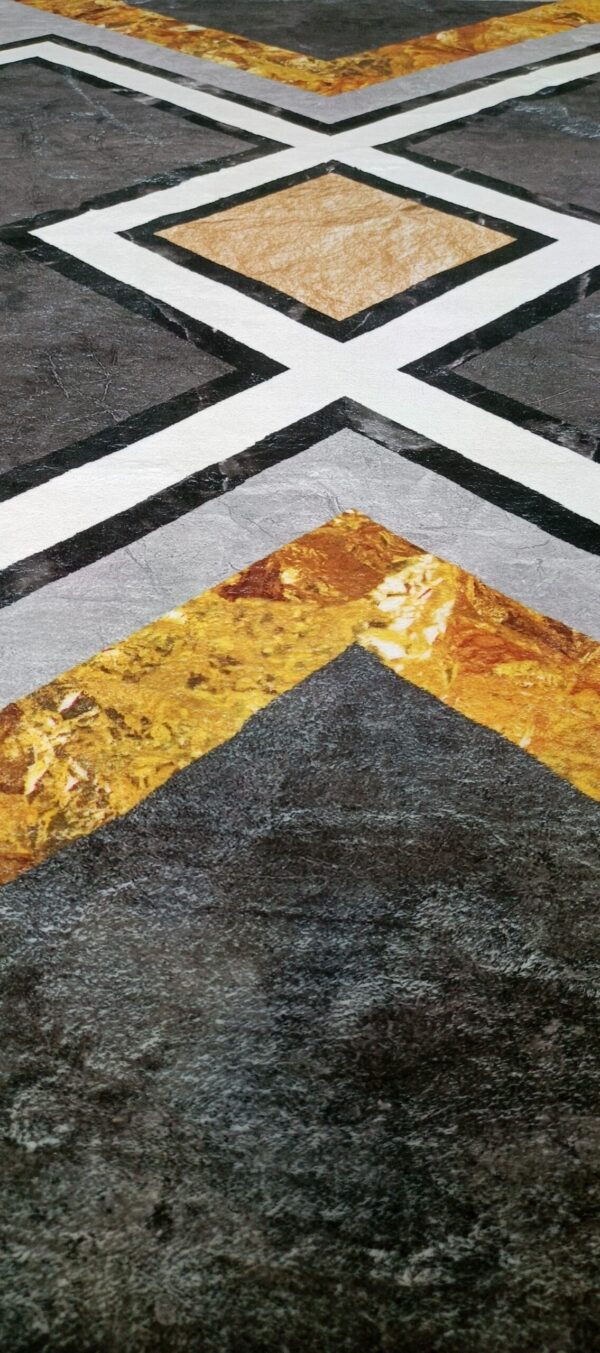 Golden Crossroads - Modern Geometric Rug - Image 9