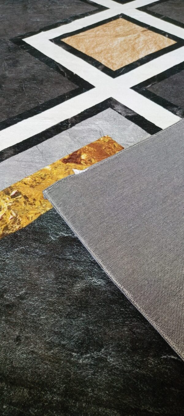 Golden Crossroads - Modern Geometric Rug - Image 10