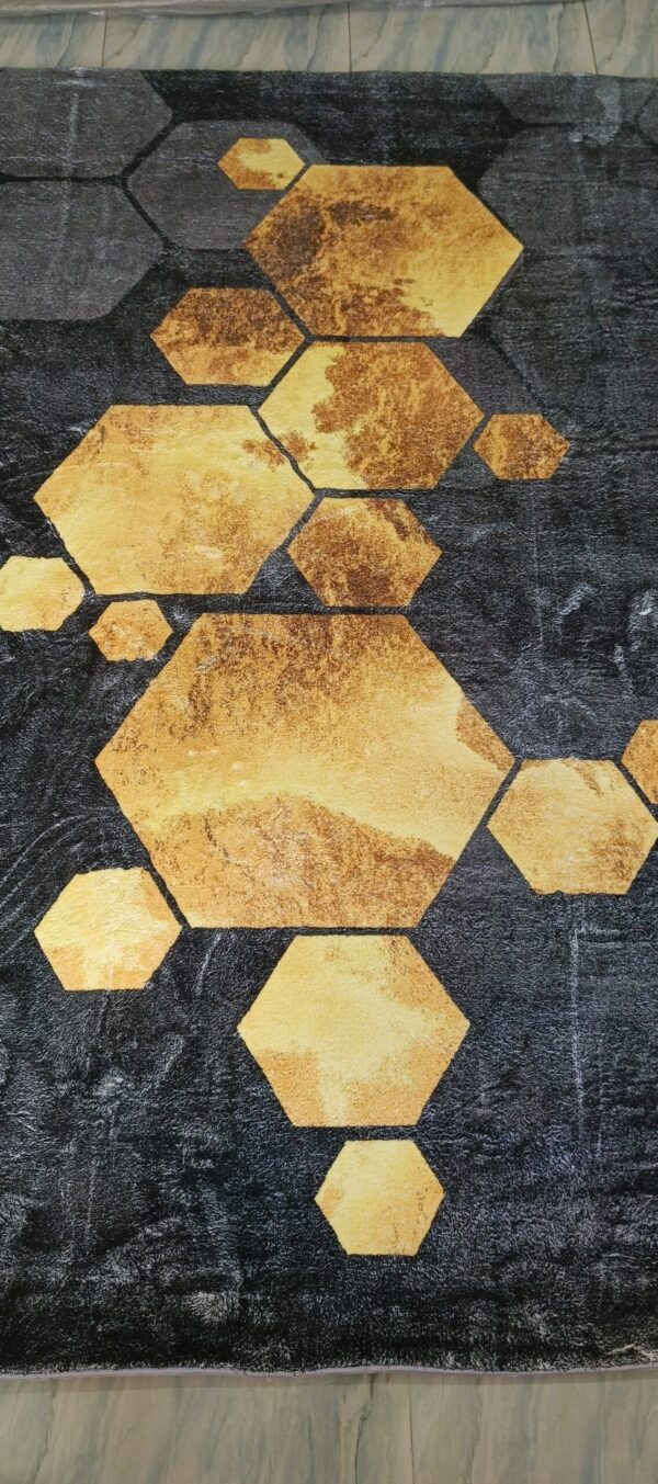 Golden Hive - Hexagonal Rug Design - Image 2