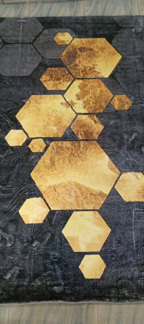 Golden Hive - Hexagonal Rug Design - Image 3