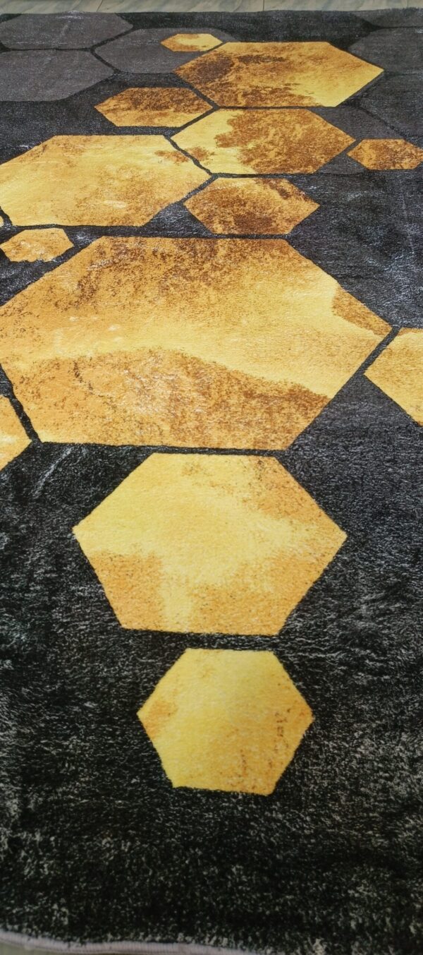 Golden Hive - Hexagonal Rug Design - Image 6