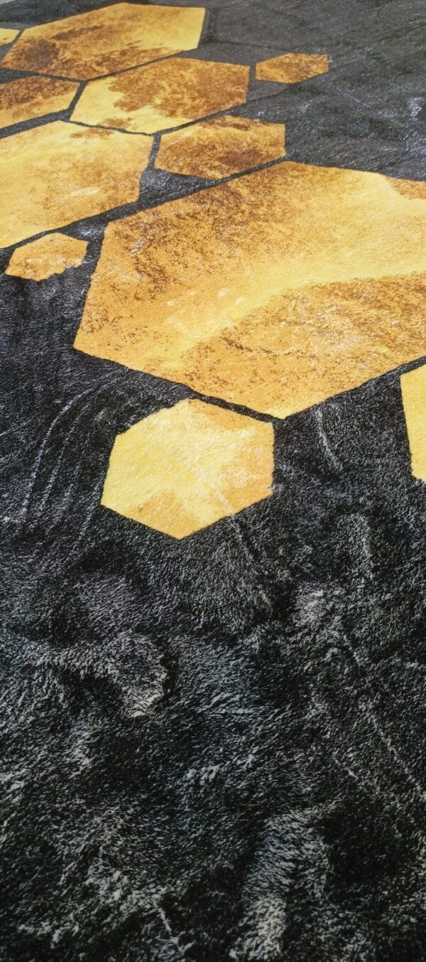 Golden Hive - Hexagonal Rug Design - Image 8
