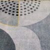 Solar Orbit - Modern Abstract Rug in Grey and Golden Circles - Image 8
