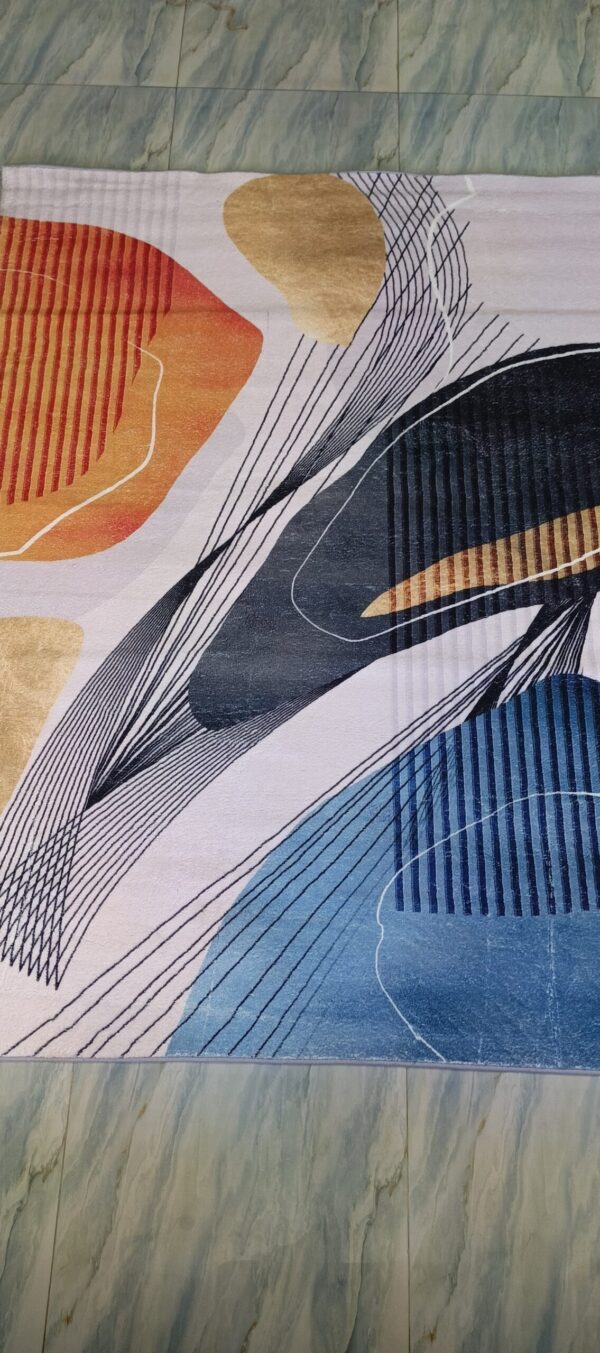 Wavescape - Abstract Rug in Ocean Tones - Image 10