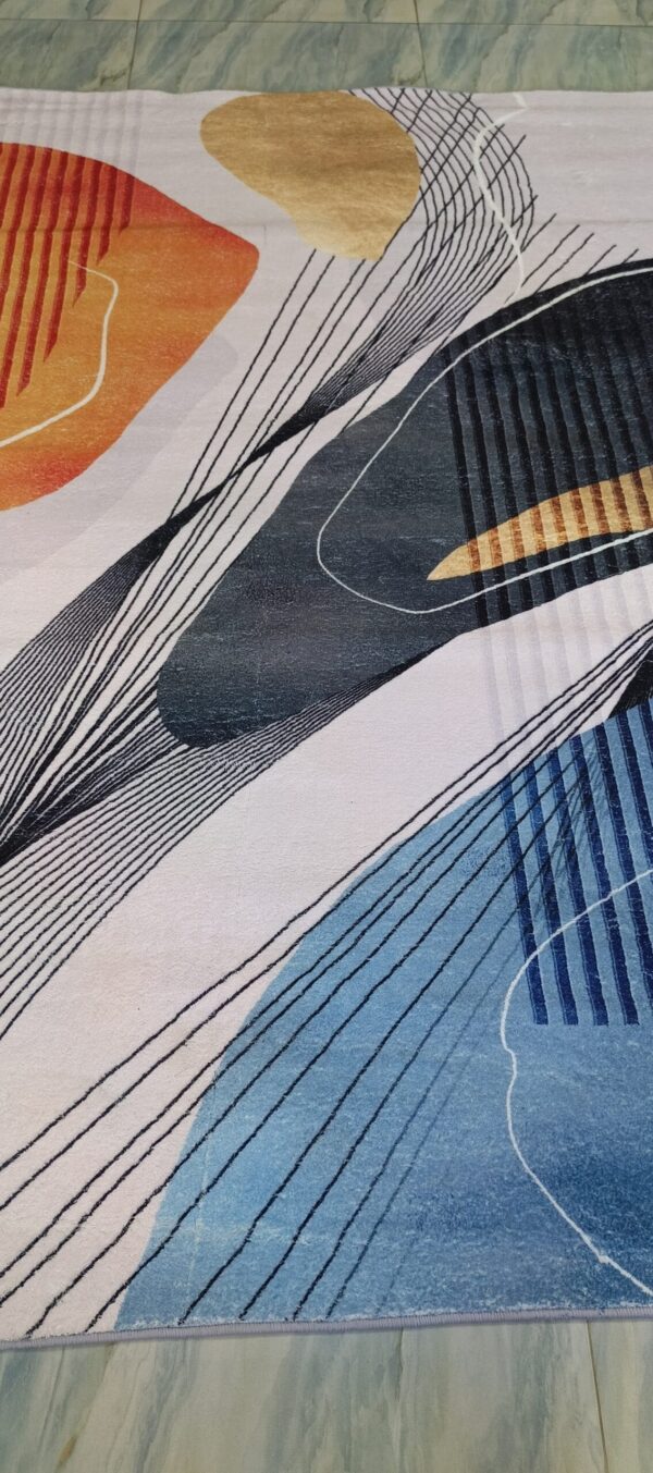 Wavescape - Abstract Rug in Ocean Tones - Image 8