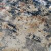 Storm Fade Rug - Deep Blue & Beige Abstract Texture - Image 4