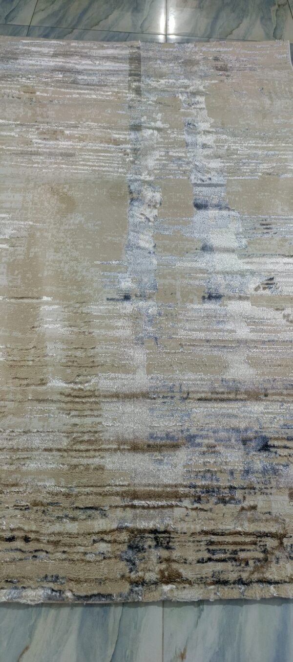 Desert Sand Mirage Duel-View Rug - Beige Base with Subtle Shiny Strokes - Image 2