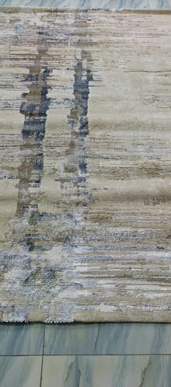 Desert Sand Mirage Duel-View Rug - Beige Base with Subtle Shiny Strokes - Image 6