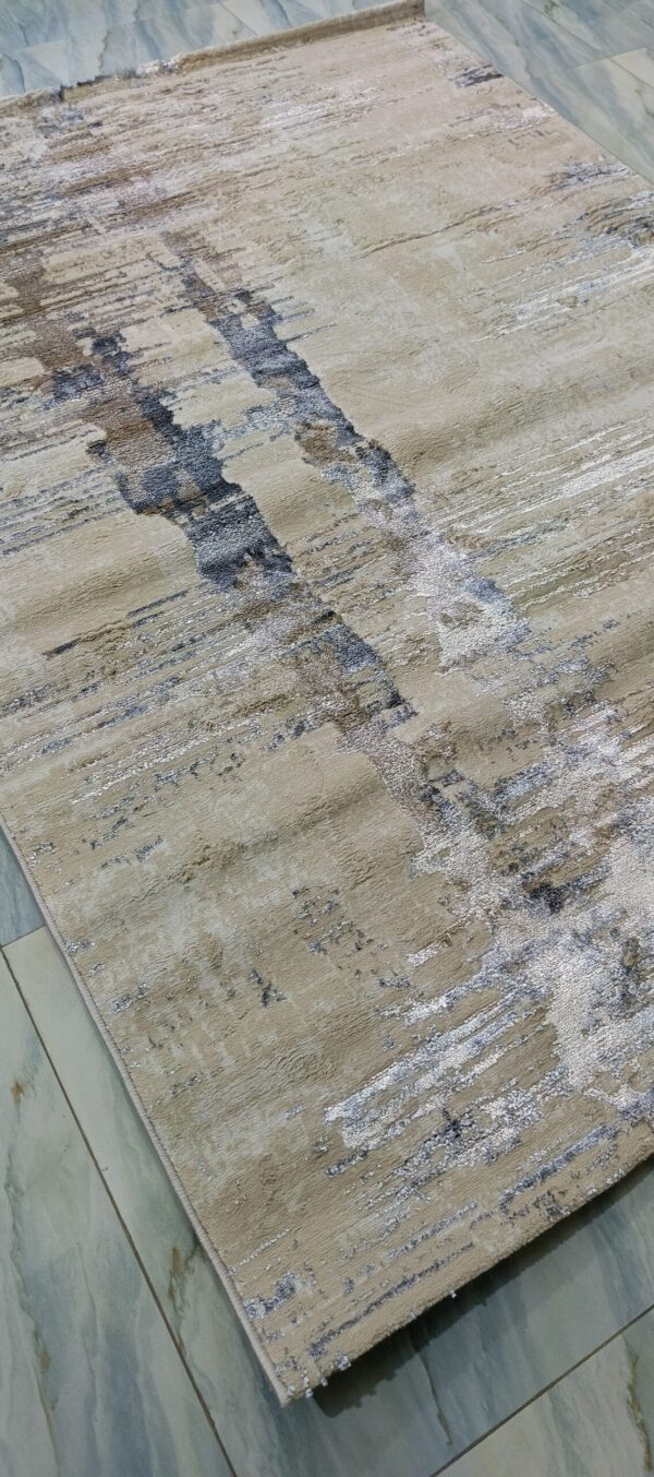 Desert Sand Mirage Duel-View Rug - Beige Base with Subtle Shiny Strokes - Image 8