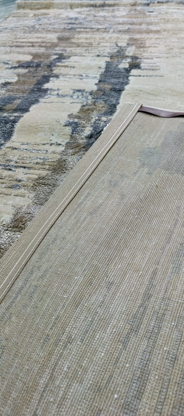 Desert Sand Mirage Duel-View Rug - Beige Base with Subtle Shiny Strokes - Image 10