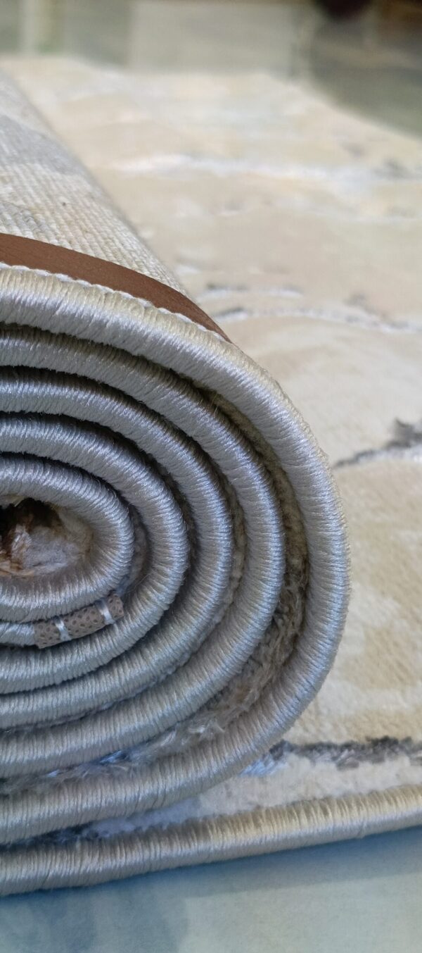 Desert Gold Luxe Duel-View Rug – Sandy Cracks with Metallic Veins - Image 12