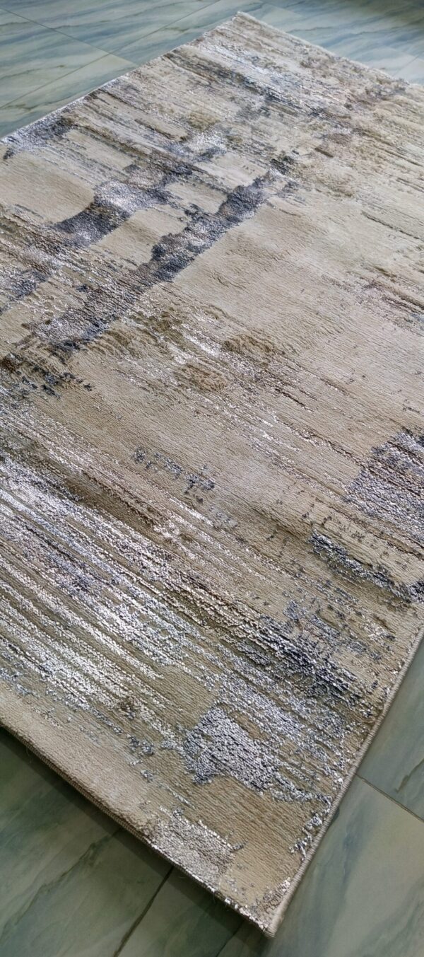 Desert Sand Mirage Duel-View Rug - Beige Base with Subtle Shiny Strokes - Image 5