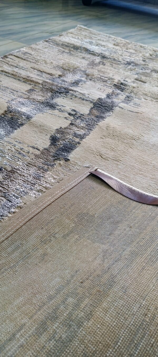 Desert Sand Mirage Duel-View Rug - Beige Base with Subtle Shiny Strokes - Image 7