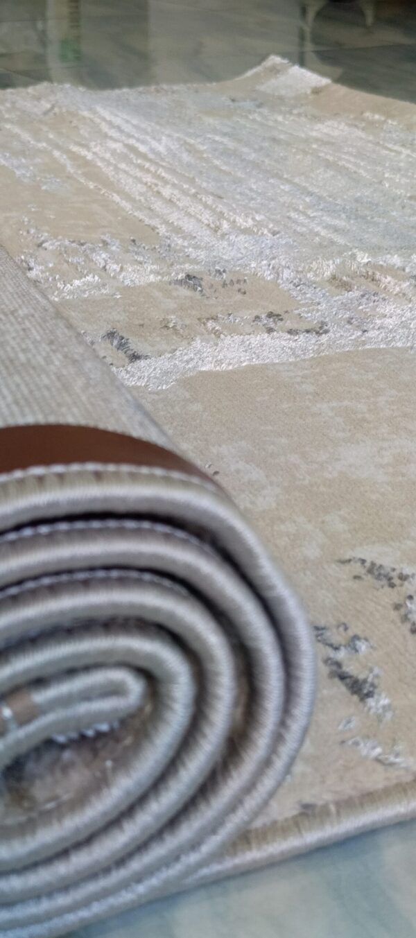Desert Sand Mirage Duel-View Rug - Beige Base with Subtle Shiny Strokes - Image 10