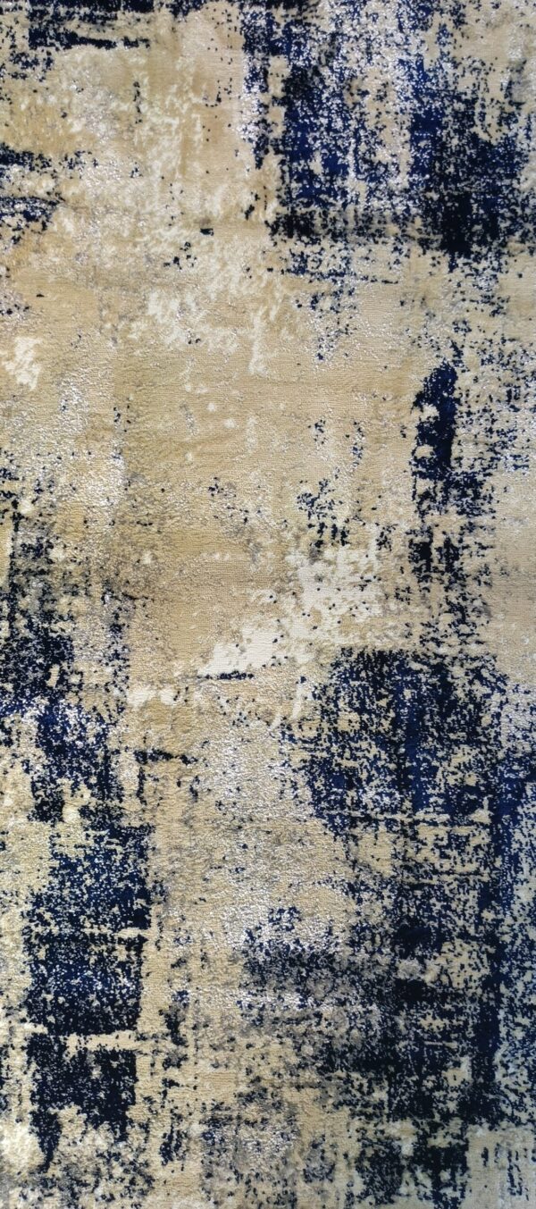 Earth Sand Navy Rug – Neutral Texture with Dark Overtones - Image 7