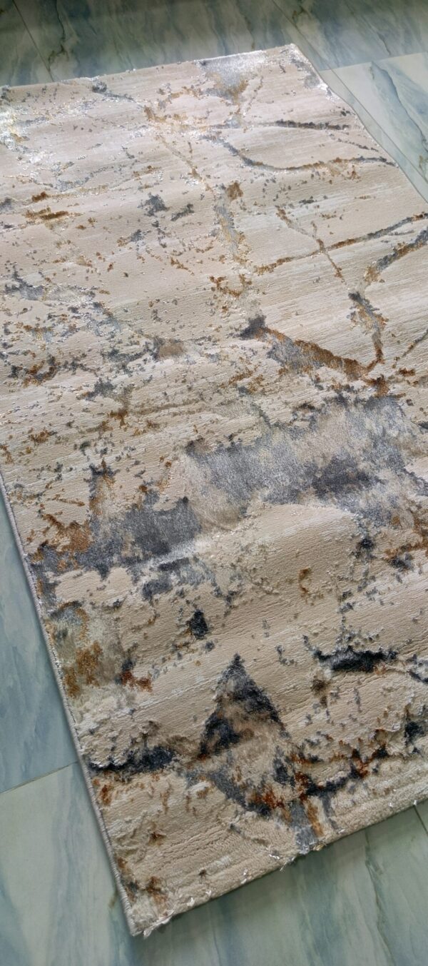 Desert Mirage Duel-View Rug – Dusty Beige with Cloudy Grey Trails - Image 6