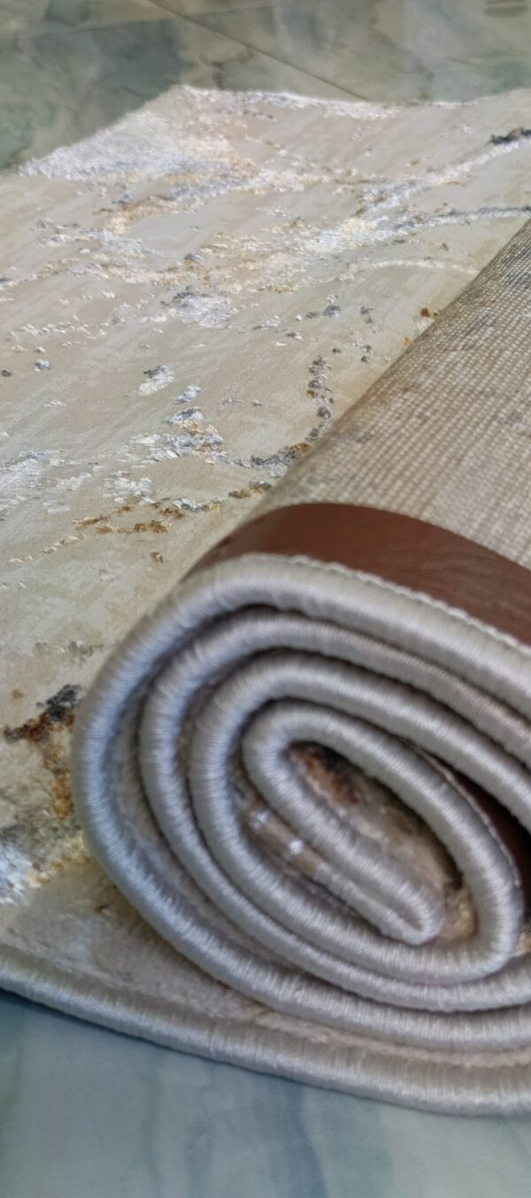 Desert Mirage Duel-View Rug – Dusty Beige with Cloudy Grey Trails - Image 10