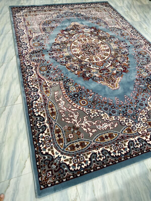 Persian Royale – 6x9 Ft Traditional Rug in Blue, Cream & Rust - Image 5