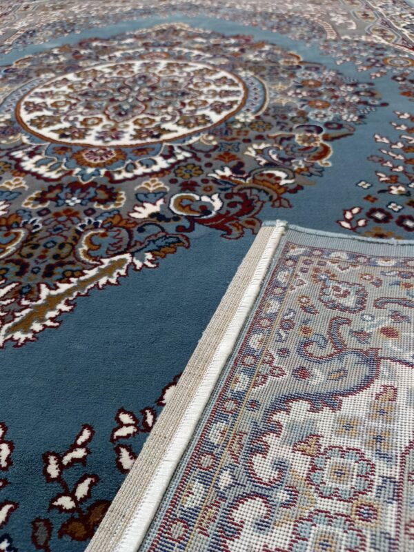 Persian Royale – 6x9 Ft Traditional Rug in Blue, Cream & Rust - Image 8