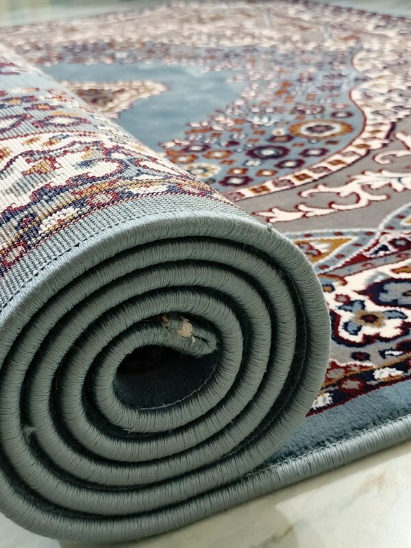 Persian Royale – 6x9 Ft Traditional Rug in Blue, Cream & Rust - Image 9