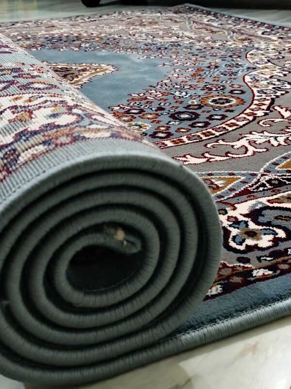 Persian Royale – 6x9 Ft Traditional Rug in Blue, Cream & Rust - Image 10