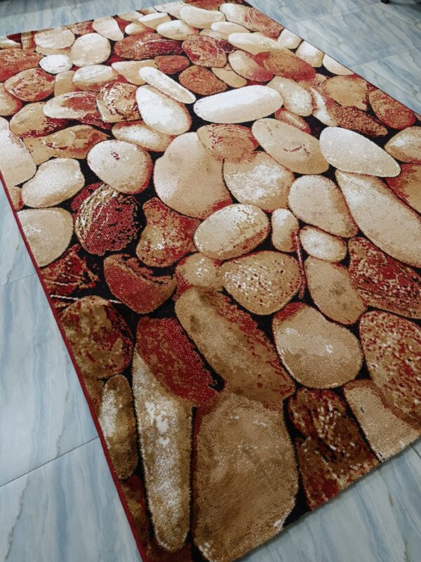 Stone Path – 6x9 Ft Nature-Inspired Rug in Beige, Rust & Ivory - Image 6