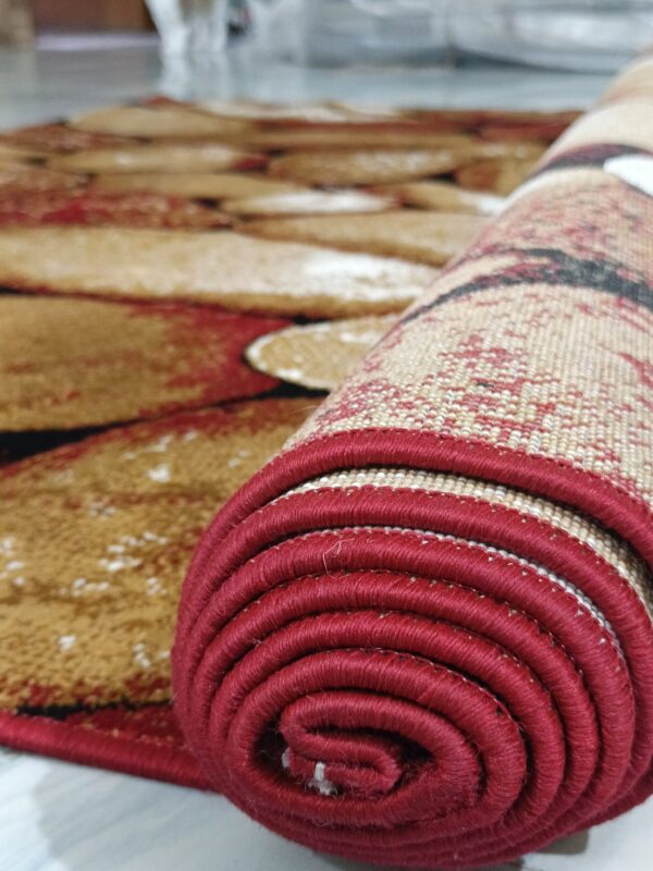 Stone Path – 6x9 Ft Nature-Inspired Rug in Beige, Rust & Ivory - Image 10