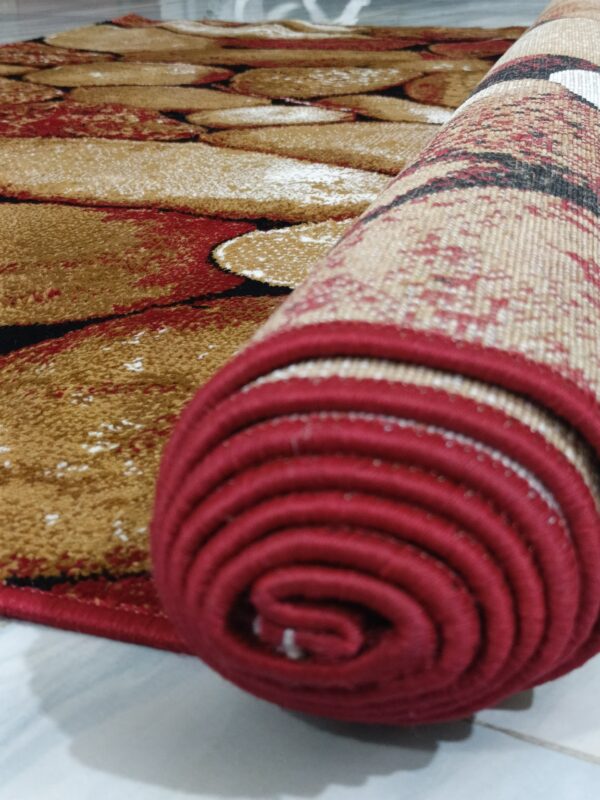 Stone Path – 6x9 Ft Nature-Inspired Rug in Beige, Rust & Ivory - Image 11