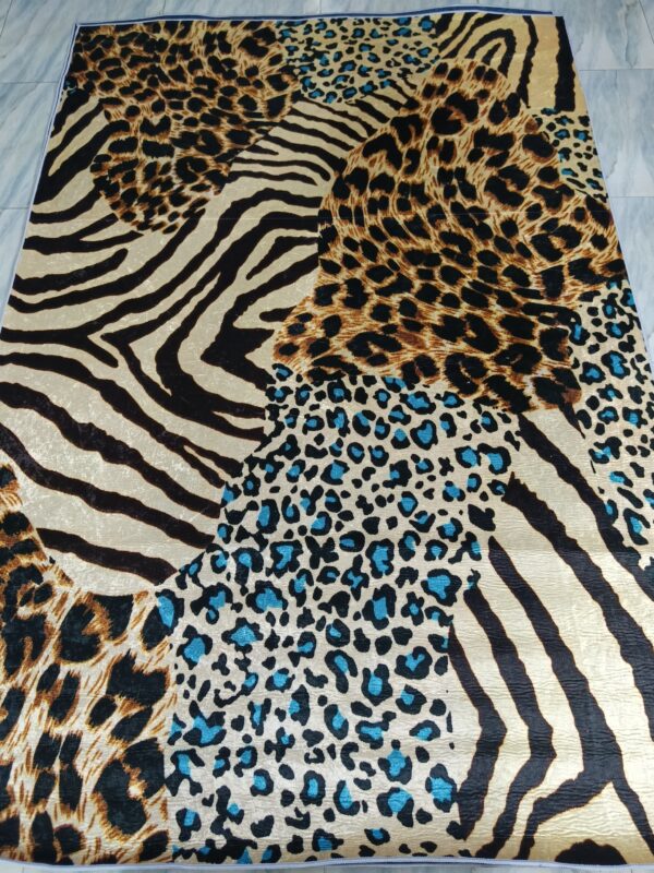 Savannah Wild – 6x9 Ft Animal Print Rug in Leopard, Zebra & Cheetah Mi - Image 10