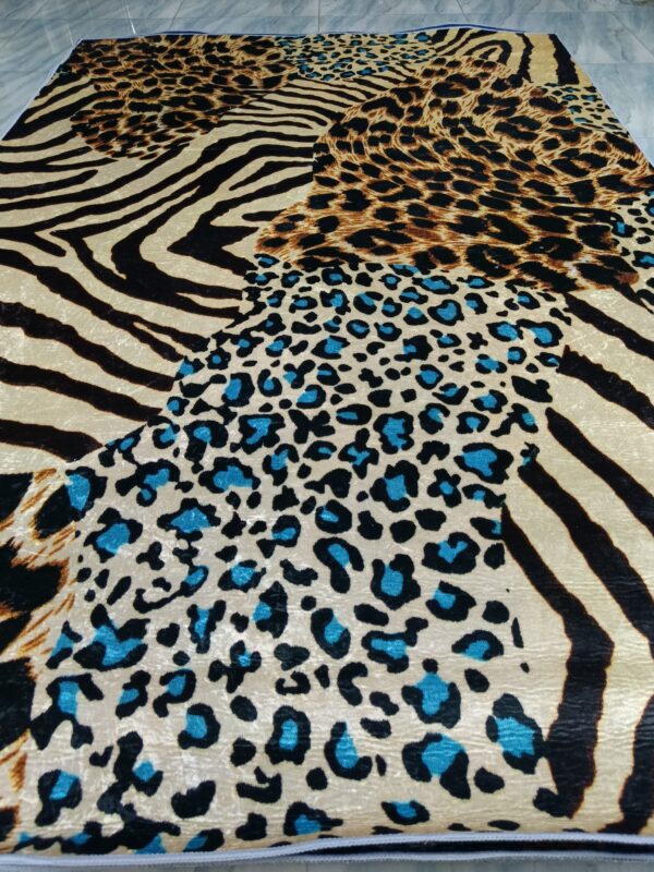 Savannah Wild – 6x9 Ft Animal Print Rug in Leopard, Zebra & Cheetah Mi - Image 2